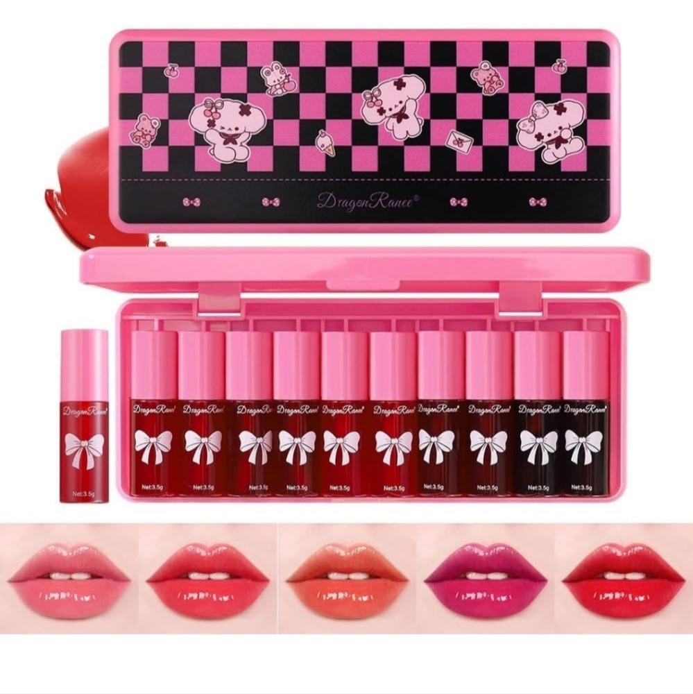 10pc Pink Lipstick Set